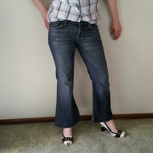 Women's 7 for all Mankind wide leg jeans dojo 30